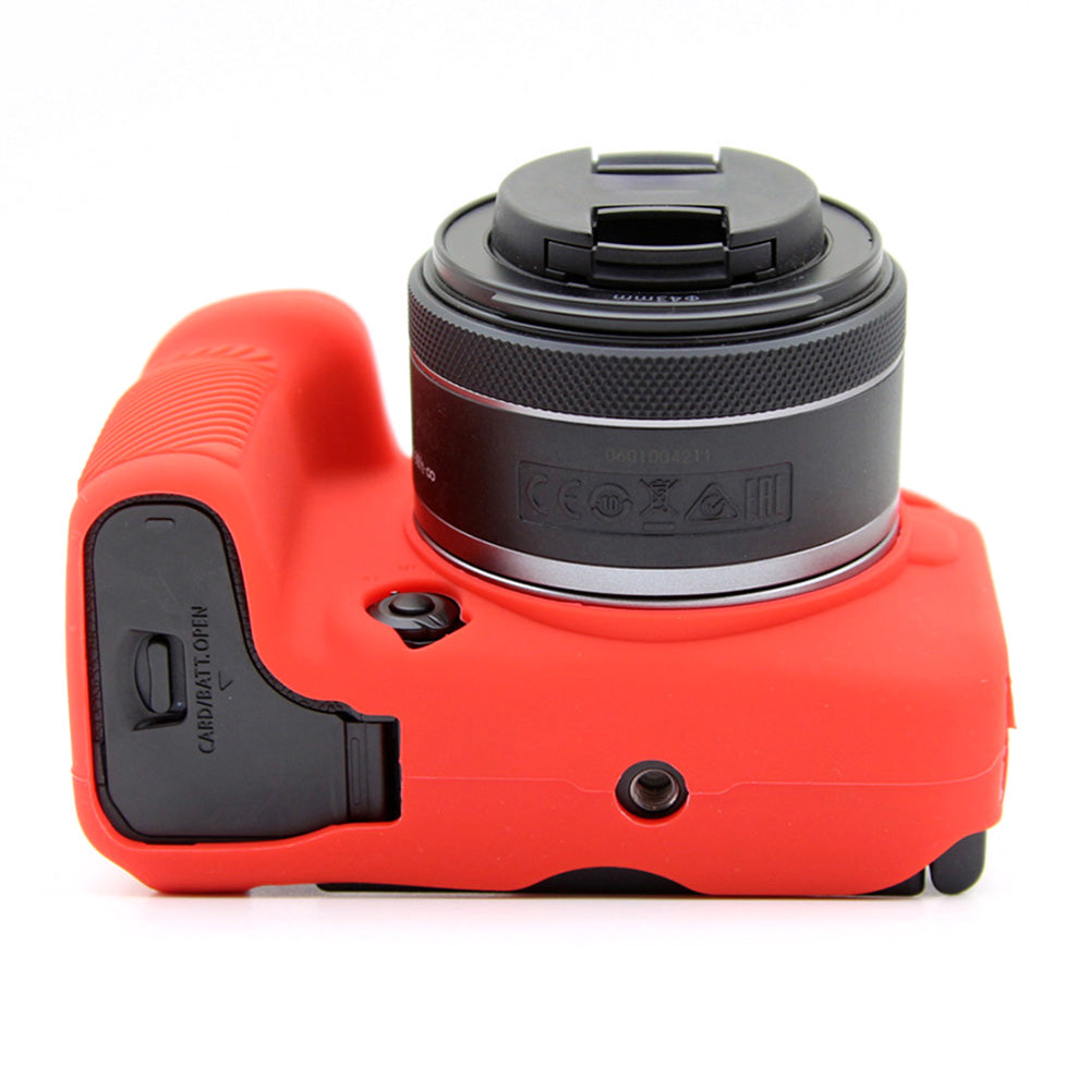 Flexible Silicone Case for Canon EOS R10 Camera Protector Anti-Scratch Anti-Drop Cover - Red