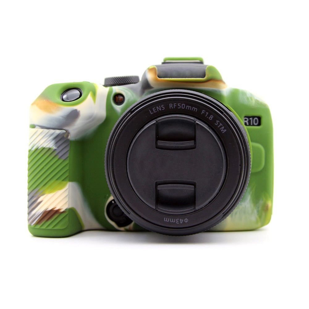 Flexible Silicone Case for Canon EOS R10 Camera Protector Anti-Scratch Anti-Drop Cover - Camouflage