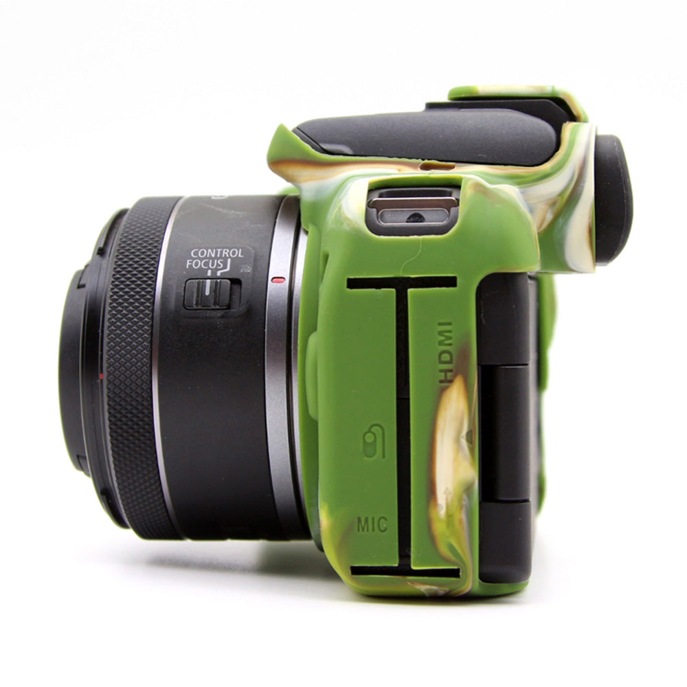 Flexible Silicone Case for Canon EOS R10 Camera Protector Anti-Scratch Anti-Drop Cover - Camouflage