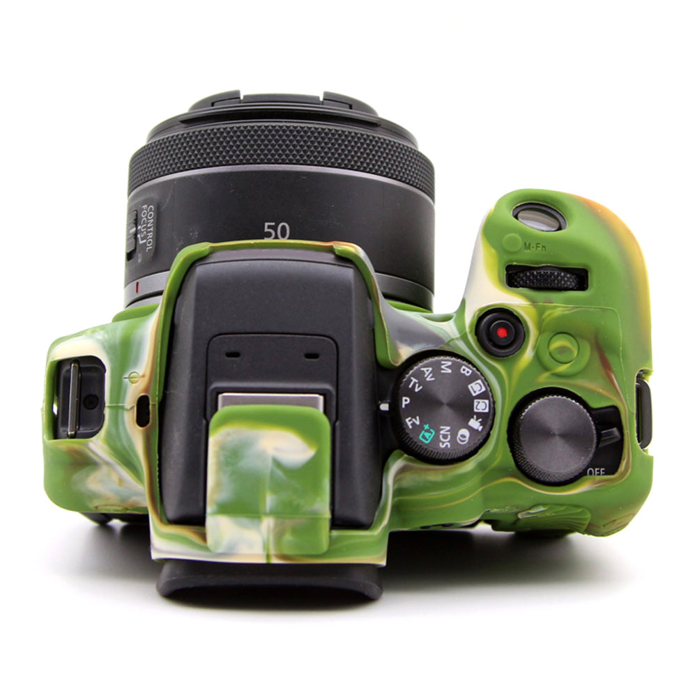 Flexible Silicone Case for Canon EOS R10 Camera Protector Anti-Scratch Anti-Drop Cover - Camouflage