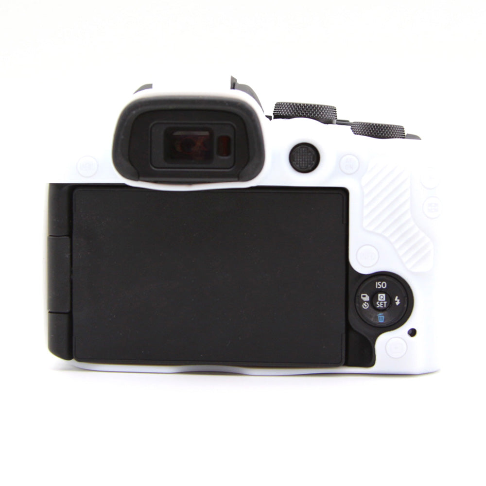 Flexible Silicone Case for Canon EOS R10 Camera Protector Anti-Scratch Anti-Drop Cover - White