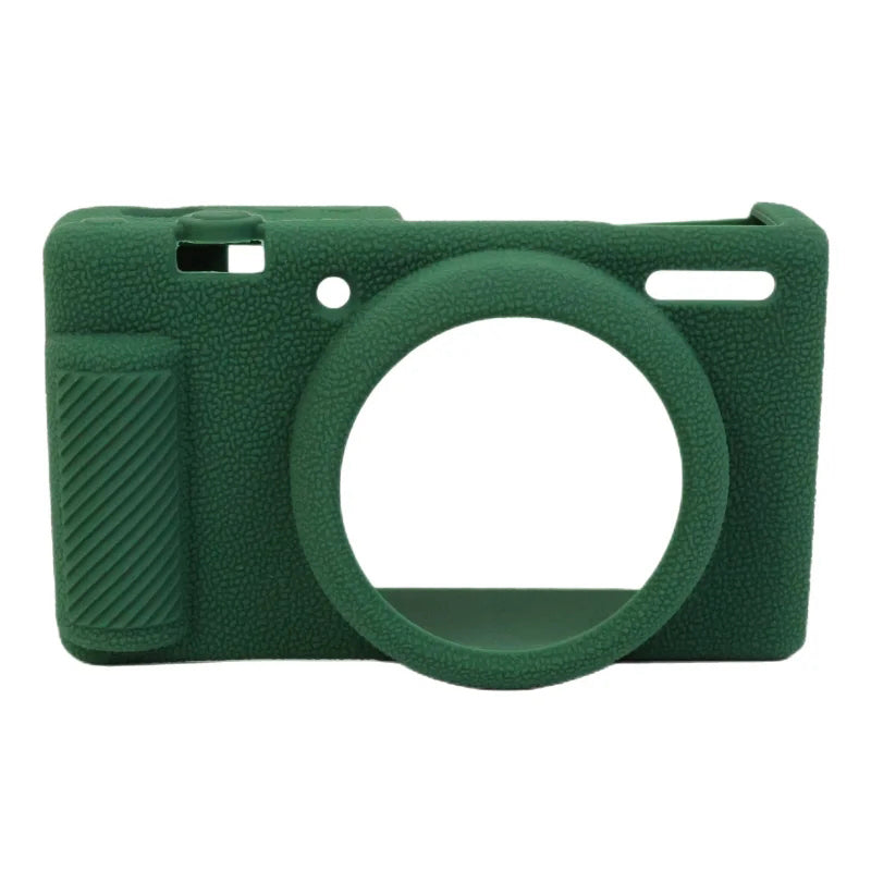Uniqkart for Sony ZV-1F Camera Soft Silicone Case Protector Body Sleeve Drop Protection Cover - Blackish Green