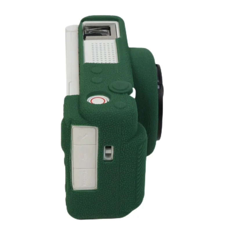 Uniqkart for Sony ZV-1F Camera Soft Silicone Case Protector Body Sleeve Drop Protection Cover - Blackish Green