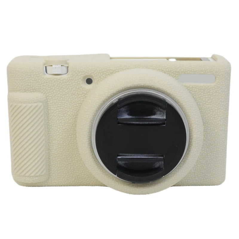 Uniqkart for Sony ZV-1F Camera Soft Silicone Case Protector Body Sleeve Drop Protection Cover - Beige
