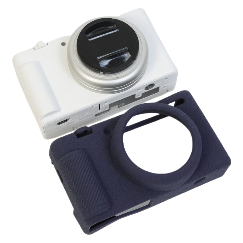 Uniqkart for Sony ZV-1F Camera Soft Silicone Case Protector Body Sleeve Drop Protection Cover - Sapphire