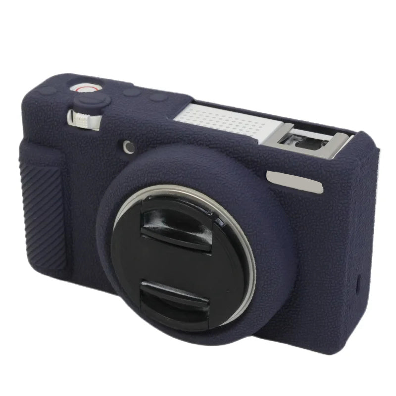 Uniqkart for Sony ZV-1F Camera Soft Silicone Case Protector Body Sleeve Drop Protection Cover - Sapphire