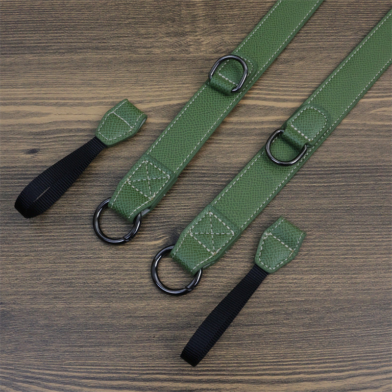 Uniqkart for Canon EOS R8 PU Leather Case Digital Camera Battery Opening Design Bag with Strap and Small Bag - Baby Blue