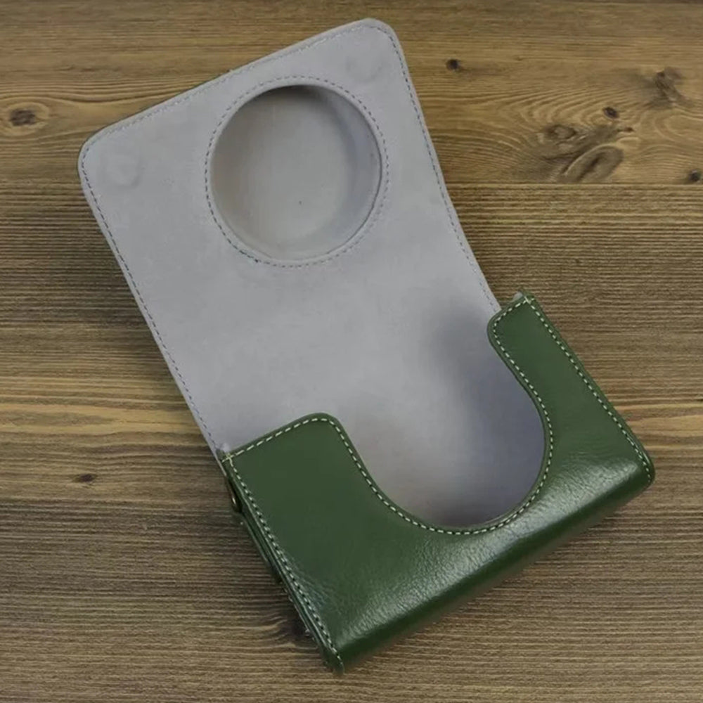 Camera Bag for Sony ZV-1 / ZV-1 II / ZV-1F PU Leather Protective Case with Shoulder Strap, Horizontal Type - Coffee