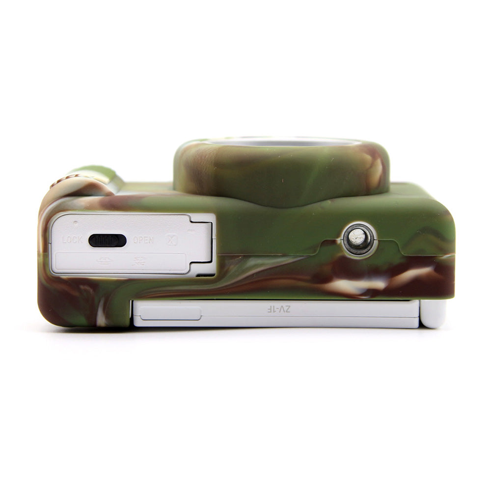 Uniqkart for Sony ZV-1F / ZV-1 / ZV-1 II Soft Silicone Case Camera Protector Anti-Scratch Sleeve Drop Protection Cover - Camouflage