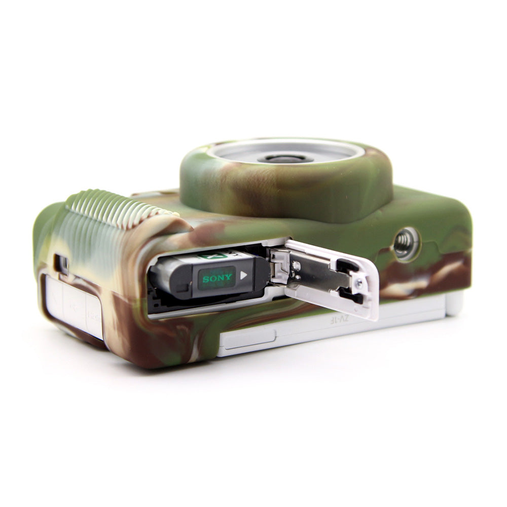 Uniqkart for Sony ZV-1F / ZV-1 / ZV-1 II Soft Silicone Case Camera Protector Anti-Scratch Sleeve Drop Protection Cover - Camouflage