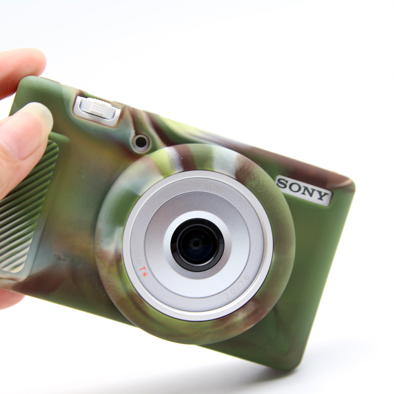 Uniqkart for Sony ZV-1F / ZV-1 / ZV-1 II Soft Silicone Case Camera Protector Anti-Scratch Sleeve Drop Protection Cover - Camouflage