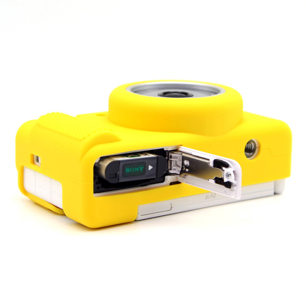 Uniqkart for Sony ZV-1F / ZV-1 / ZV-1 II Soft Silicone Case Camera Protector Anti-Scratch Sleeve Drop Protection Cover - Yellow
