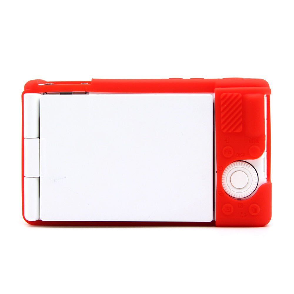 Uniqkart for Sony ZV-1F / ZV-1 / ZV-1 II Soft Silicone Case Camera Protector Anti-Scratch Sleeve Drop Protection Cover - Red