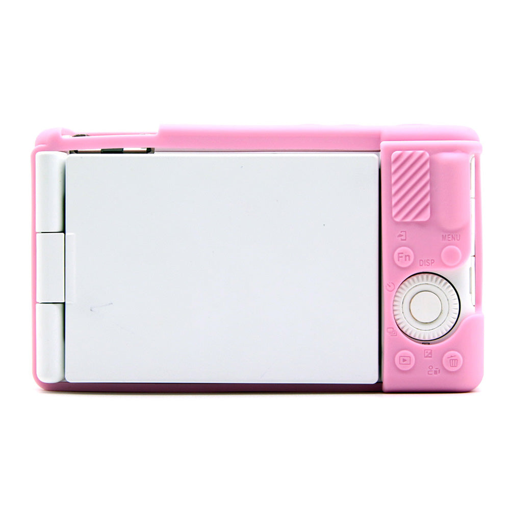 Uniqkart for Sony ZV-1F / ZV-1 / ZV-1 II Soft Silicone Case Camera Protector Anti-Scratch Sleeve Drop Protection Cover - Pink