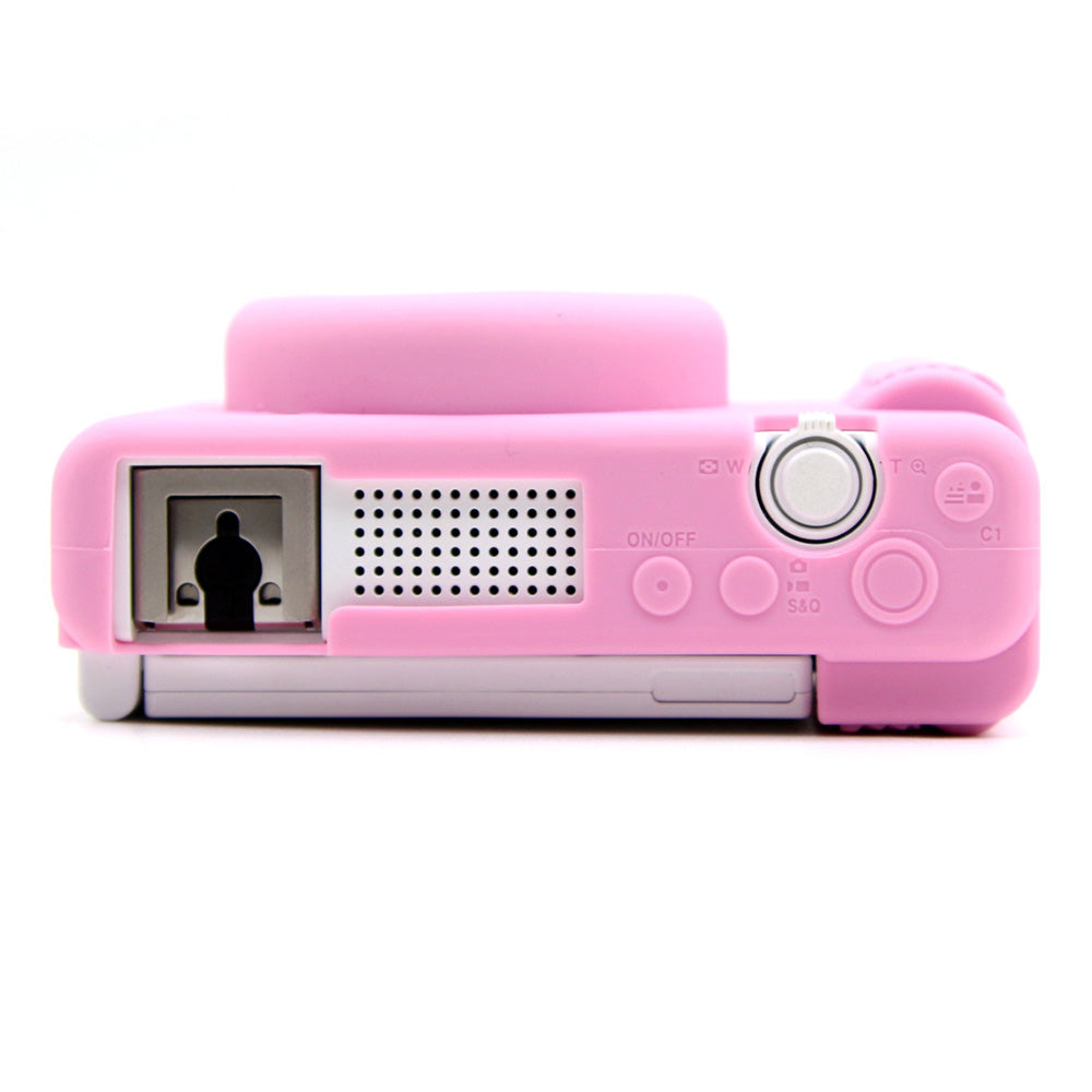 Uniqkart for Sony ZV-1F / ZV-1 / ZV-1 II Soft Silicone Case Camera Protector Anti-Scratch Sleeve Drop Protection Cover - Pink