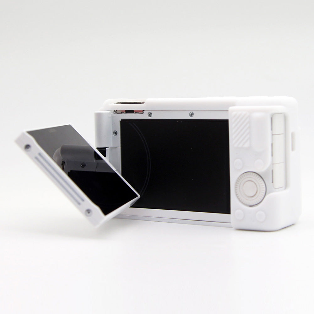 Uniqkart for Sony ZV-1F / ZV-1 / ZV-1 II Soft Silicone Case Camera Protector Anti-Scratch Sleeve Drop Protection Cover - White