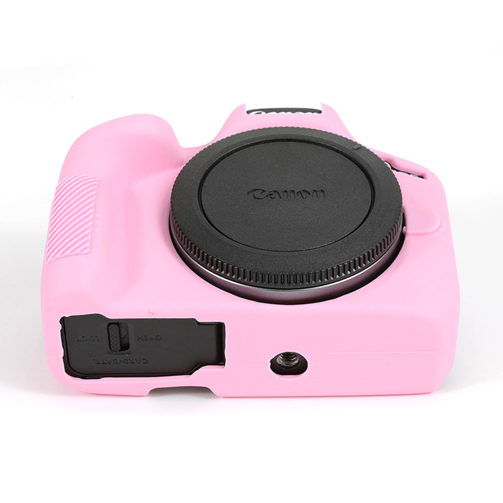 Uniqkart for Canon EOS R50 Soft Silicone Anti-drop Case Camera Protective Cover - Pink