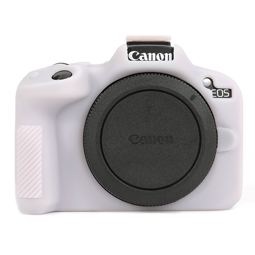 Uniqkart for Canon EOS R50 Soft Silicone Anti-drop Case Camera Protective Cover - Jelly Pink