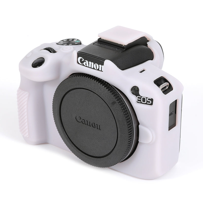 Uniqkart for Canon EOS R50 Soft Silicone Anti-drop Case Camera Protective Cover - Jelly Pink