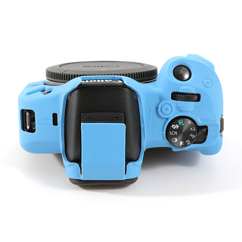 Uniqkart for Canon EOS R50 Soft Silicone Anti-drop Case Camera Protective Cover - Blue