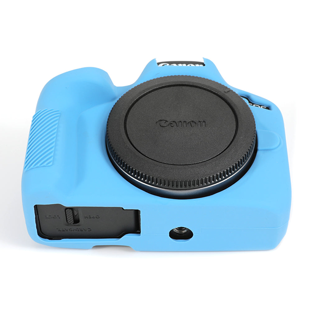 Uniqkart for Canon EOS R50 Soft Silicone Anti-drop Case Camera Protective Cover - Blue