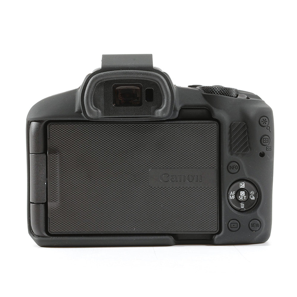 Uniqkart for Canon EOS R50 Soft Silicone Anti-drop Case Camera Protective Cover - Black