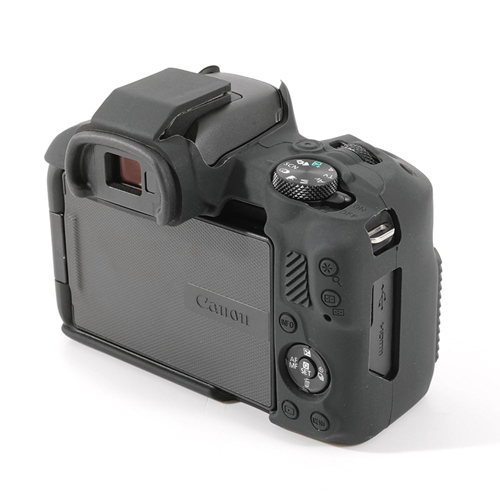 Uniqkart for Canon EOS R50 Soft Silicone Anti-drop Case Camera Protective Cover - Black
