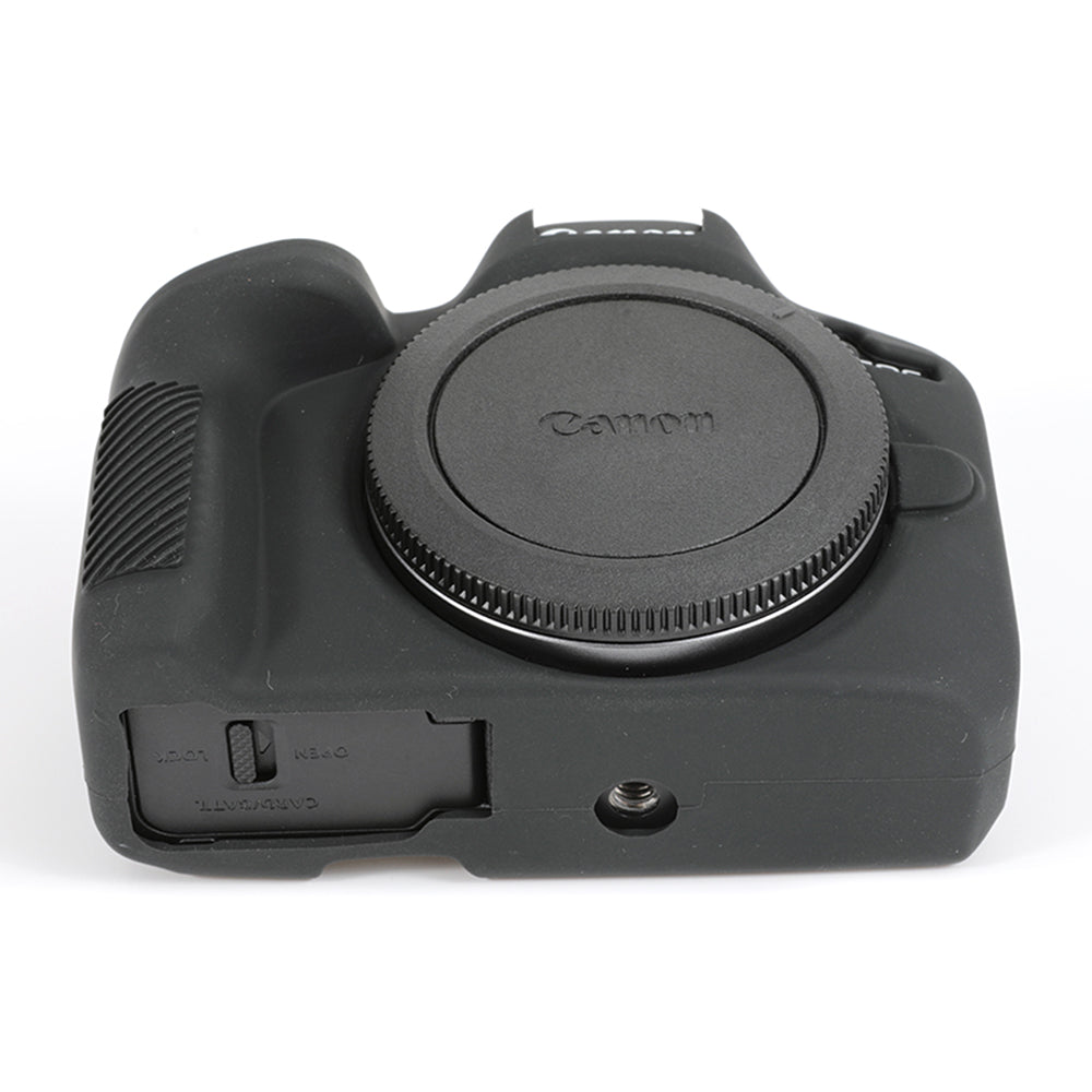 Uniqkart for Canon EOS R50 Soft Silicone Anti-drop Case Camera Protective Cover - Black