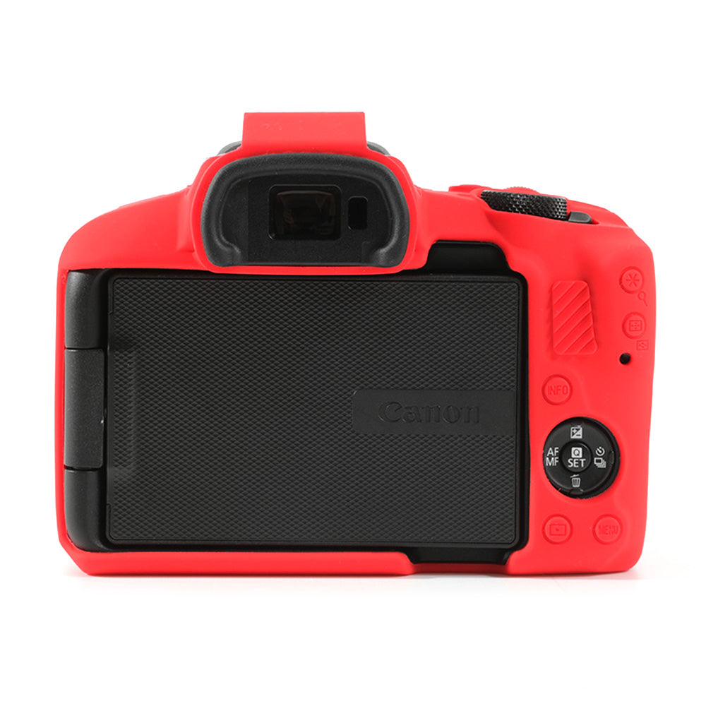 Uniqkart for Canon EOS R50 Soft Silicone Anti-drop Case Camera Protective Cover - Red