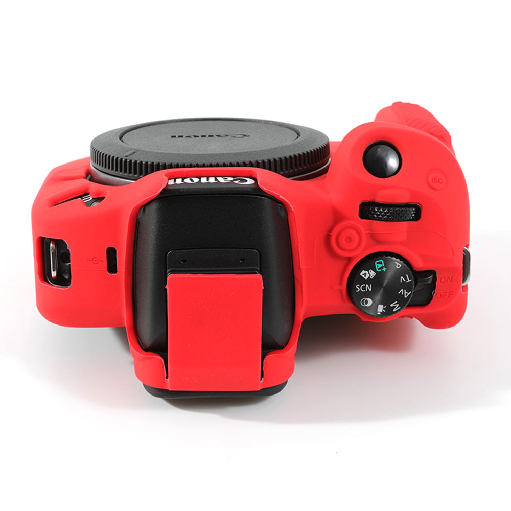 Uniqkart for Canon EOS R50 Soft Silicone Anti-drop Case Camera Protective Cover - Red