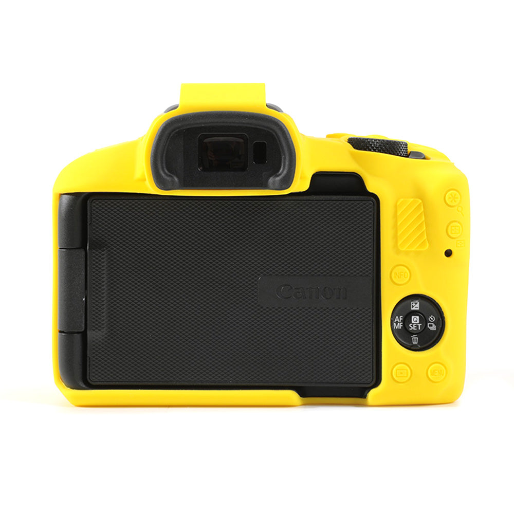 Uniqkart for Canon EOS R50 Soft Silicone Anti-drop Case Camera Protective Cover - Yellow