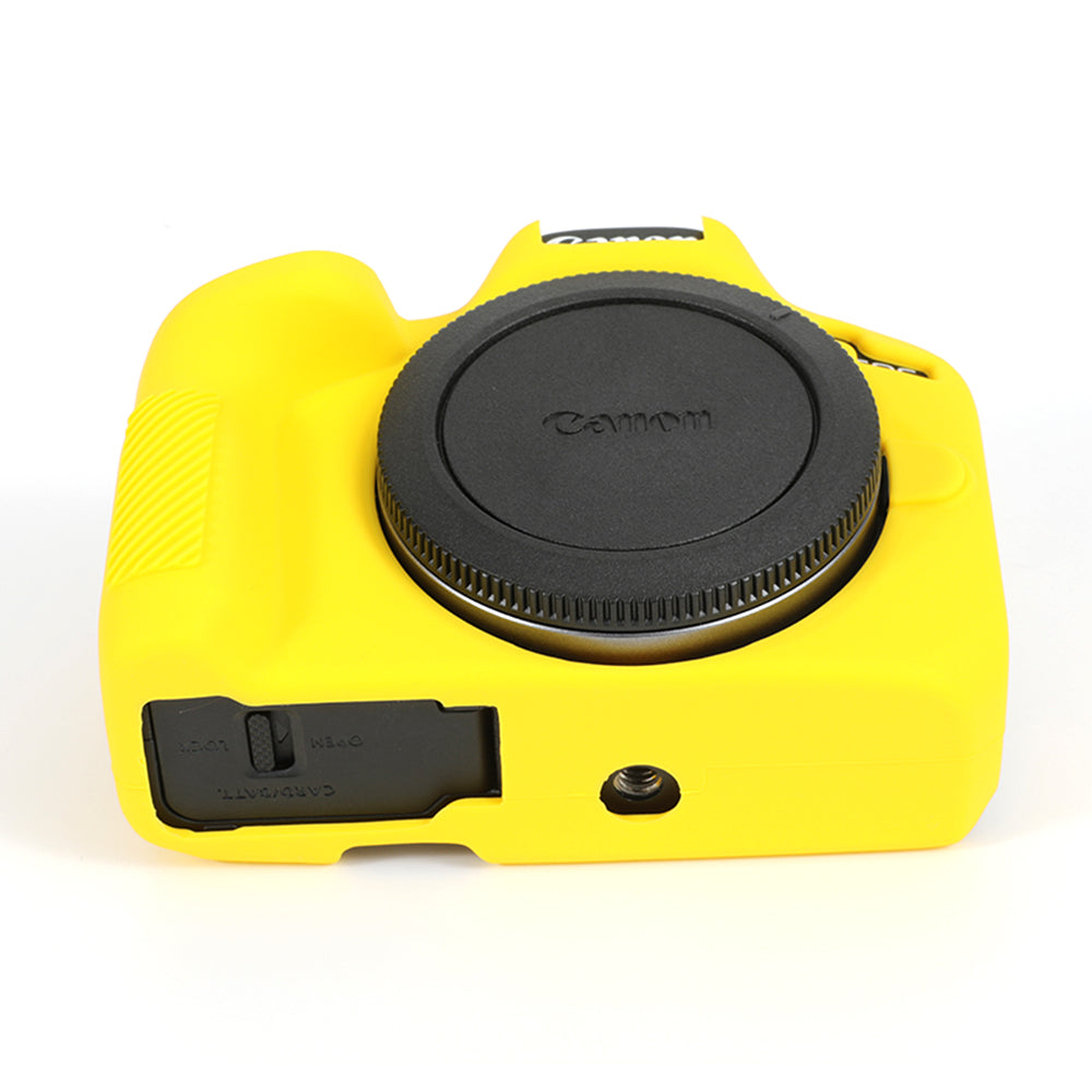 Uniqkart for Canon EOS R50 Soft Silicone Anti-drop Case Camera Protective Cover - Yellow