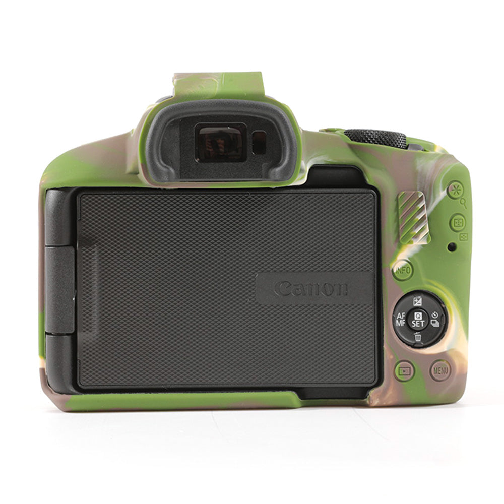 Uniqkart for Canon EOS R50 Soft Silicone Anti-drop Case Camera Protective Cover - Camouflage