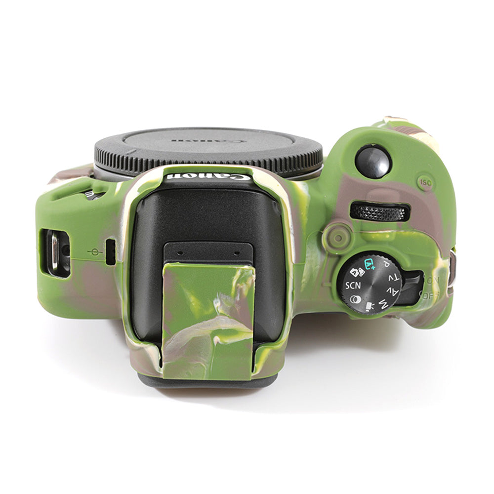 Uniqkart for Canon EOS R50 Soft Silicone Anti-drop Case Camera Protective Cover - Camouflage