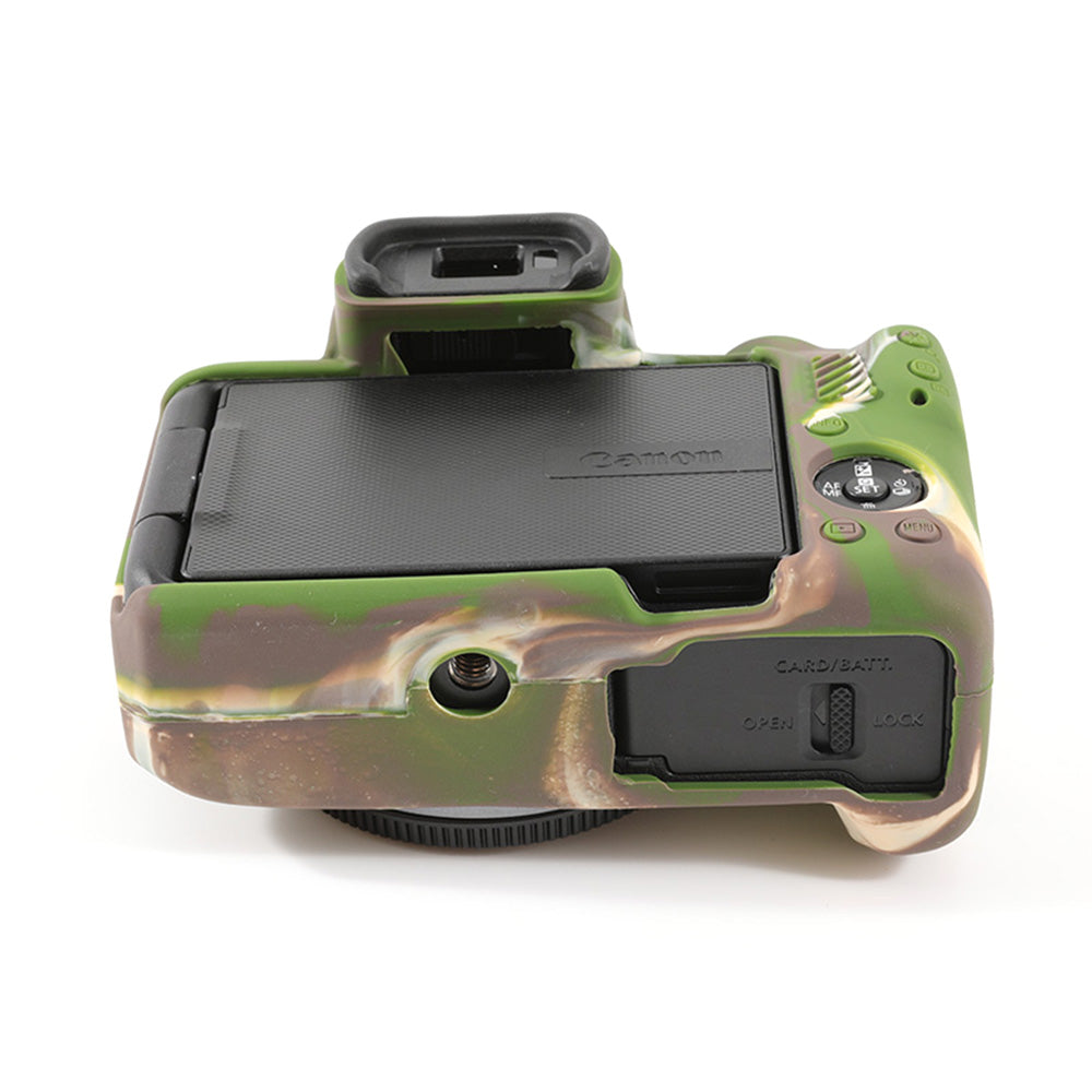 Uniqkart for Canon EOS R50 Soft Silicone Anti-drop Case Camera Protective Cover - Camouflage