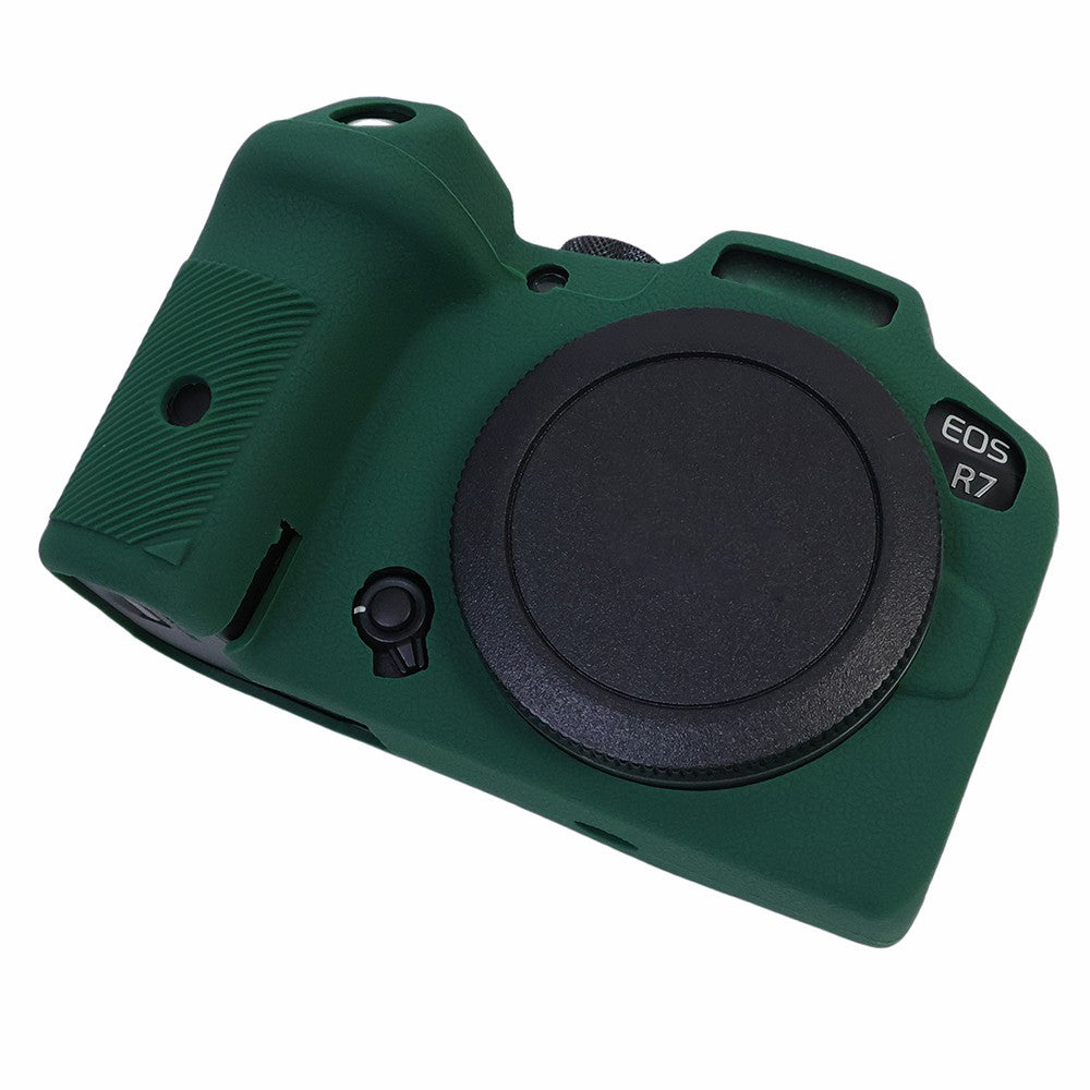 Uniqkart for Canon EOS R7 Silicone Case Camera Protector Anti-Scratch Sleeve Drop Protection Cover - Green