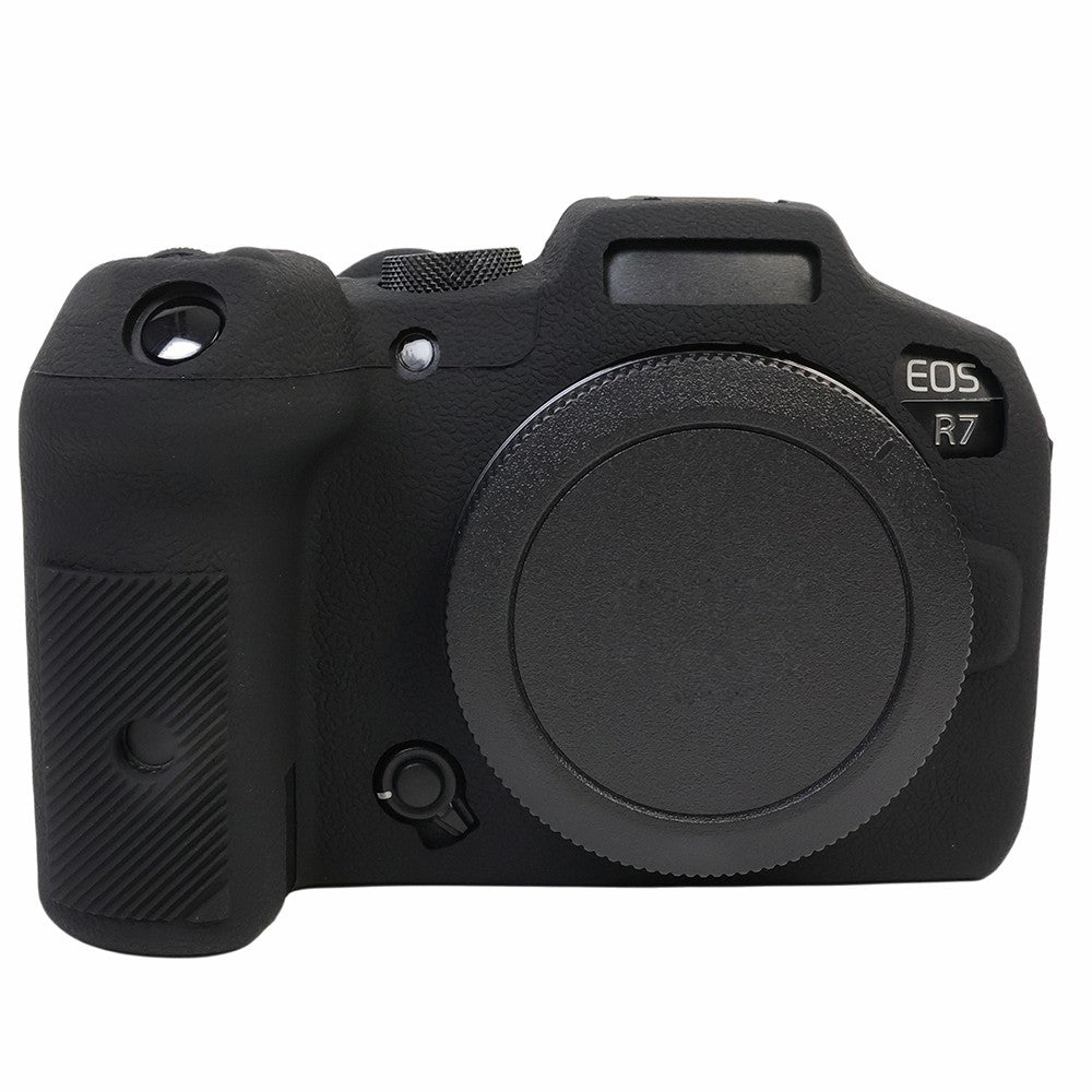 Uniqkart for Canon EOS R7 Silicone Case Camera Protector Anti-Scratch Sleeve Drop Protection Cover - Black