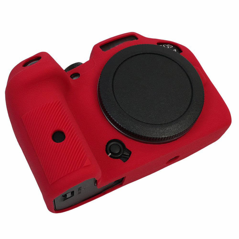 Uniqkart for Canon EOS R7 Silicone Case Camera Protector Anti-Scratch Sleeve Drop Protection Cover - Red