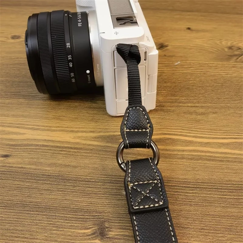 Uniqkart for Sony ZV-E1 PU Leather Camera Bag Battery Opening Protective Case with Small Bag - Green