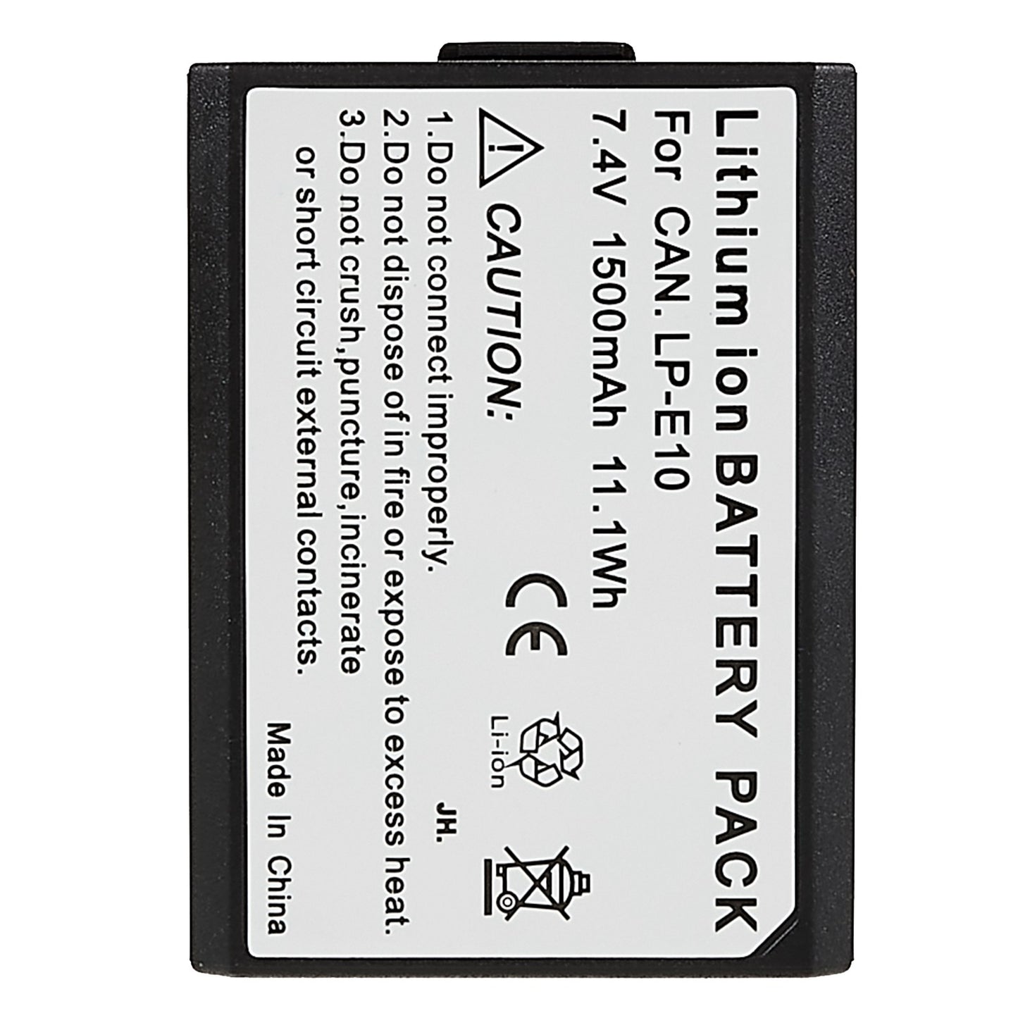 Uniqkart for CANON 1000D / 1100D / 1200D / 1300D / 1500D / 3000D 7.40V 1500mAh Camera Li-ion Battery Pack Assembly Part (Encode: LP-E10) (without Logo)