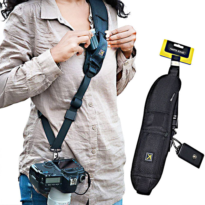 Shoulder Camera Strap for DSLR Digital SLR Camera Quick Rapid Camera Soft Pad Neck Strap Belt