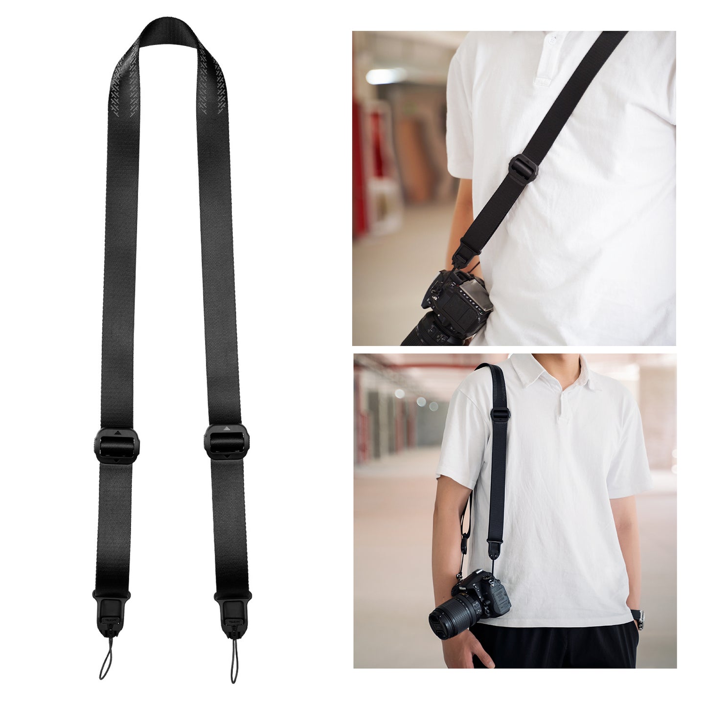 Uniqkart TE-BS-001 DSLR Camera Strap Quick Release Adjustable Nylon Neck Shoulder Strap