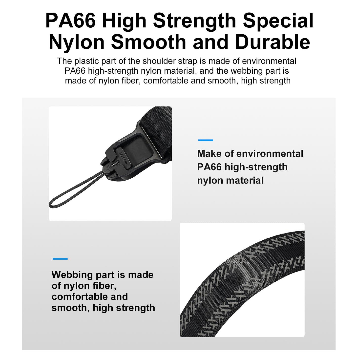 Uniqkart TE-BS-001 DSLR Camera Strap Quick Release Adjustable Nylon Neck Shoulder Strap