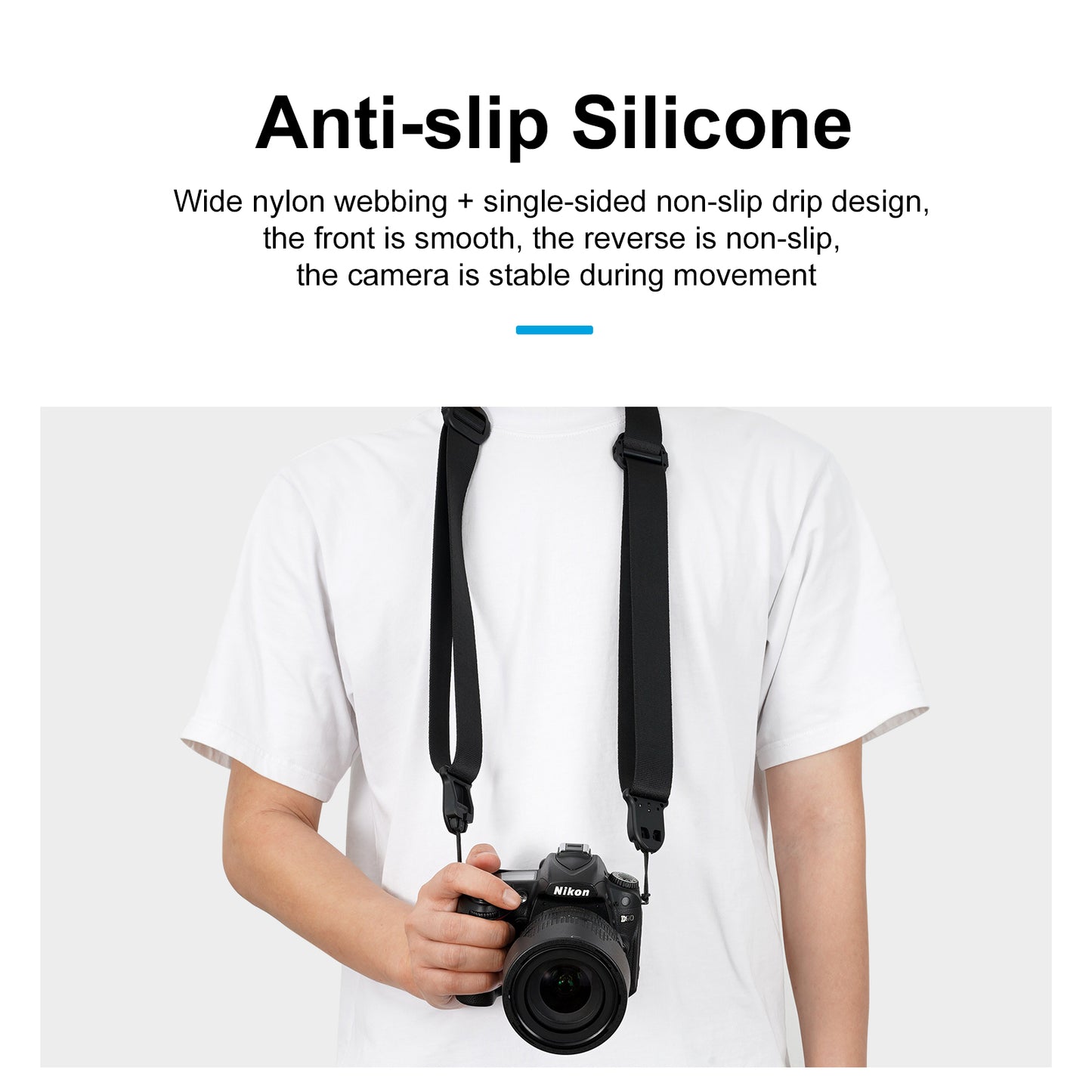 Uniqkart TE-BS-001 DSLR Camera Strap Quick Release Adjustable Nylon Neck Shoulder Strap