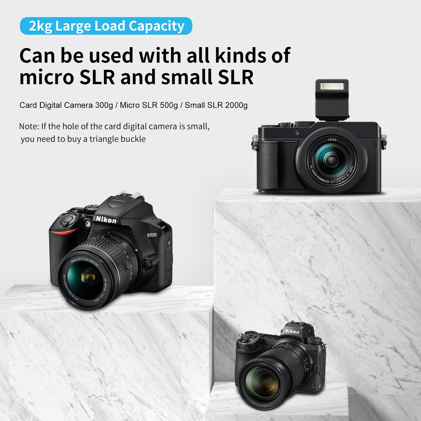 Uniqkart TE-BS-001 DSLR Camera Strap Quick Release Adjustable Nylon Neck Shoulder Strap