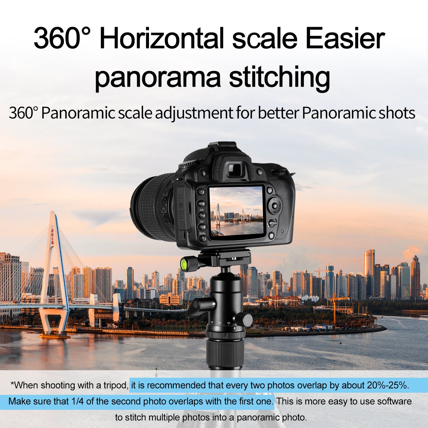 Uniqkart TE-QRP-002 T08 25mm Ball Head 360 Degrees Rotation Panoramic Gimbal Quick Release Plate Camera Tripod Accessories