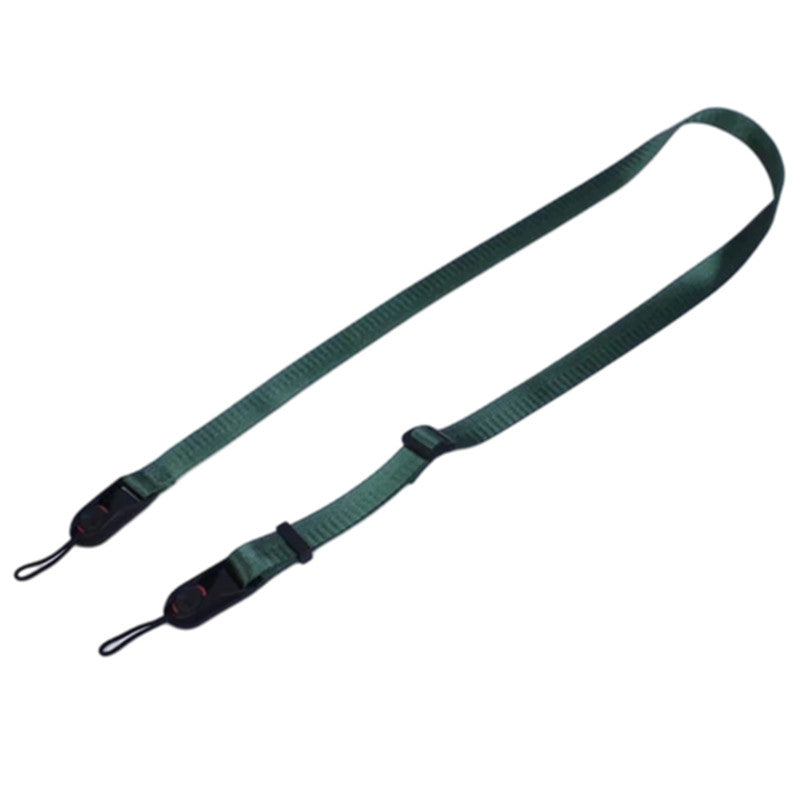 Uniqkart for Fuji XT4 XS10 Sony A7M4 A7r3 Nylon + Microfiber Leather Shoulder Strap Quick Release Camera Carrying Rope - Green