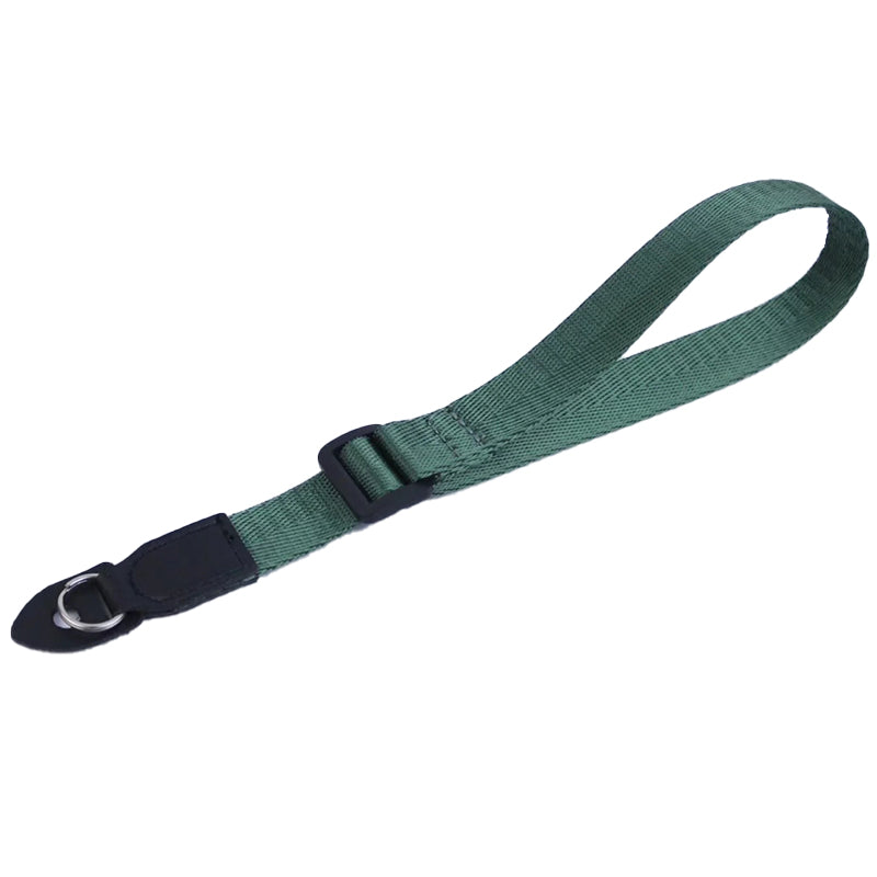 Uniqkart for DSLR Camera with Round Hole Connector Non-slip Adjustable Nylon Wrist Strap Hand Grip Rope - Green