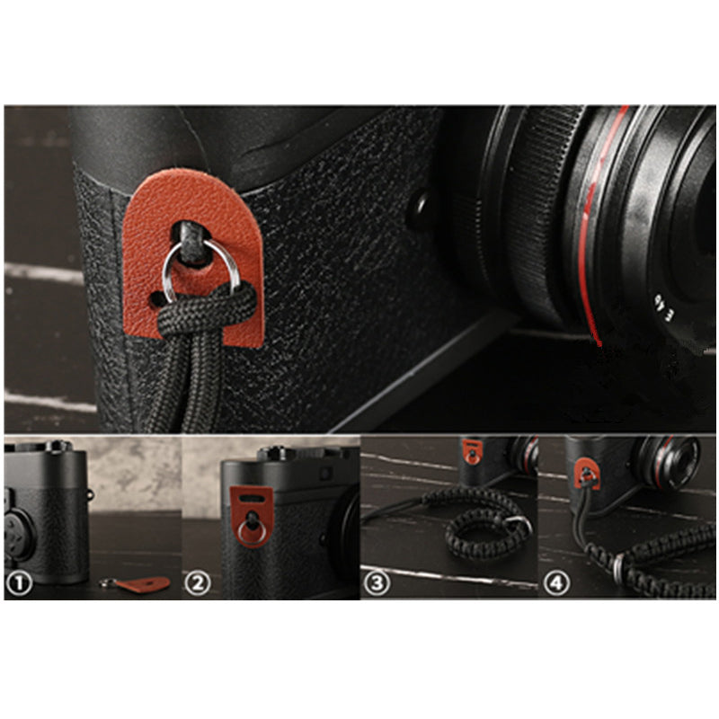 Nylon Braided Style Universal Adjustable Camera Hand Wrist Strap Heavy Duty Hanging Lanyard - Black