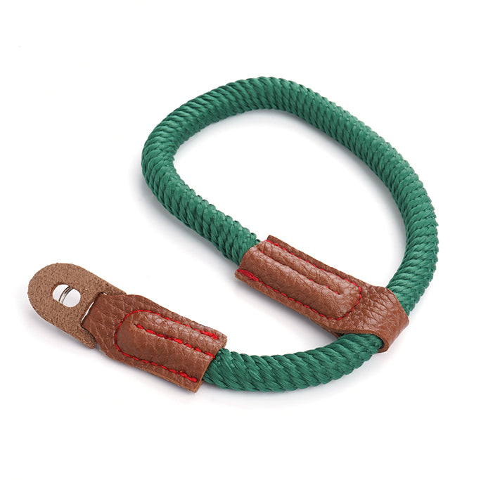 Uniqkart for Sony / Leica / Fujifilm Camera Cotton Woven Round Hand Strap SLR Camera Anti-lost Wrist Rope - Green
